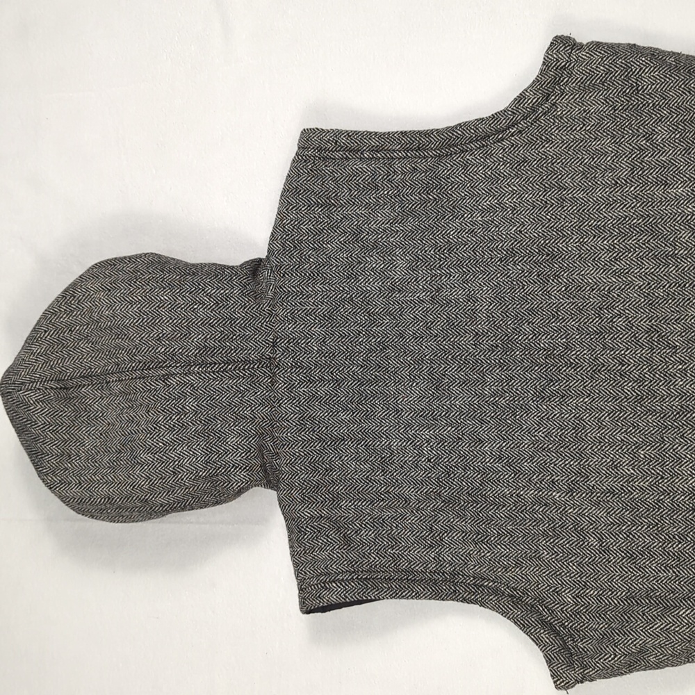 Prana Sadi Full Zip Reversible Hooded Puffer‎ Vest Herringbone Tweed Womens Med - Picture 4 of 7